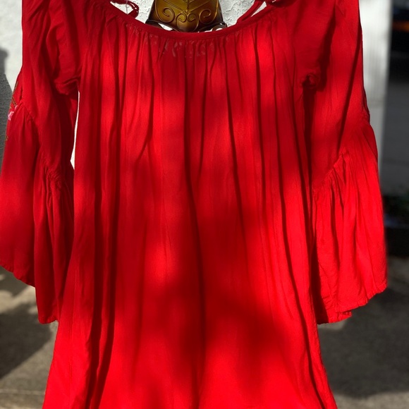 Spaghetti Strap/Off Shoulder Dress - Picture 1 of 3